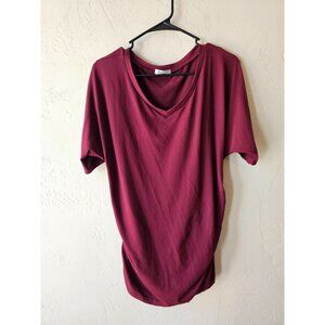 Ekouaer Maternity Shirt Pregnancy Tops Tunic Blouse Large